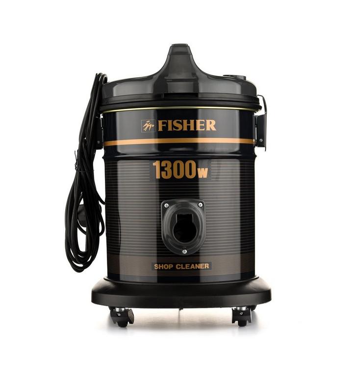 Fisher Drum Vacuum Cleaner, 13L, 1300W, Brown/Black