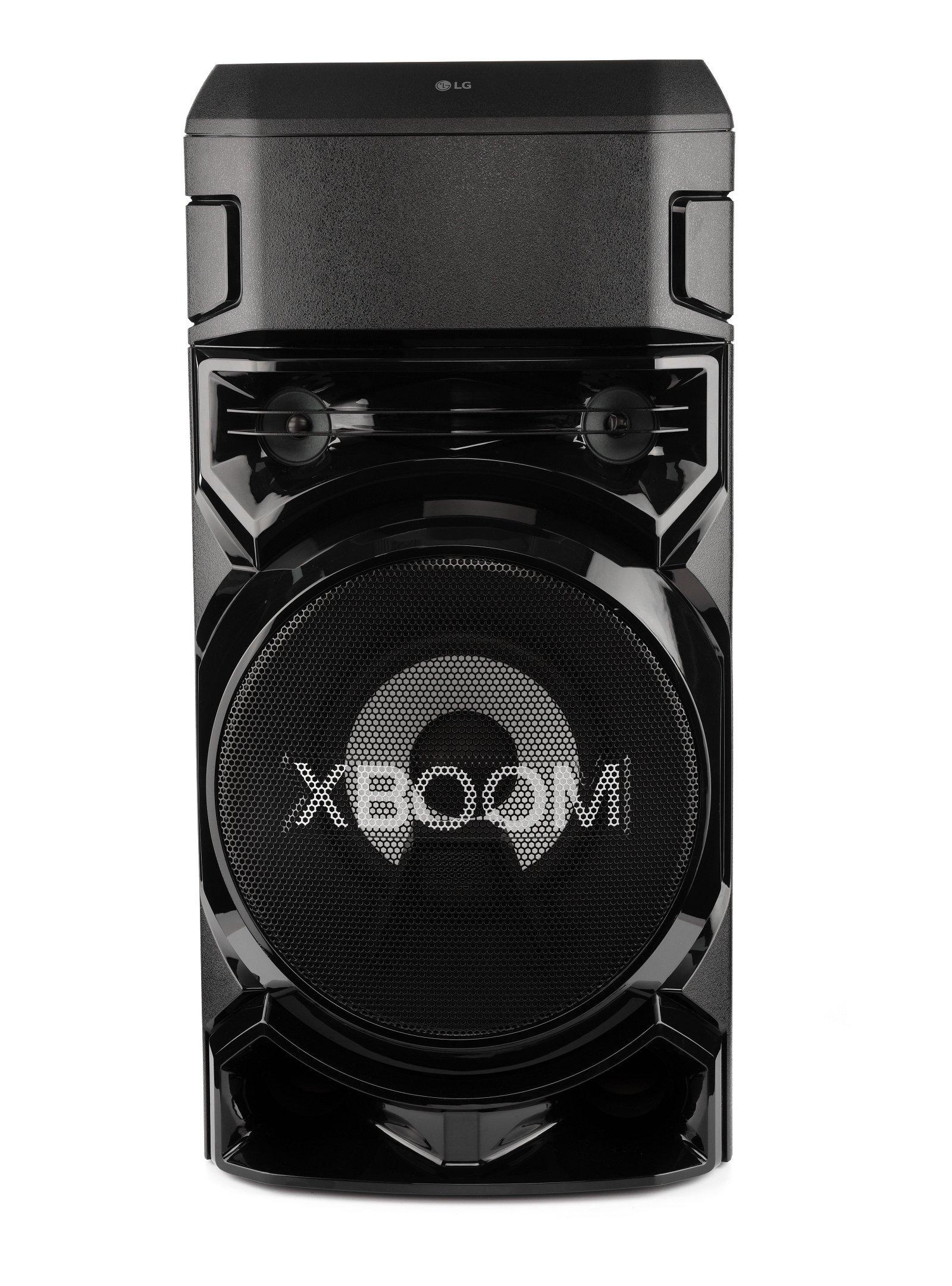 Buy LG, Loud Speaker for party, 2 USB, Bluetooth, FM, DJ App, Black in Saudi Arabia
