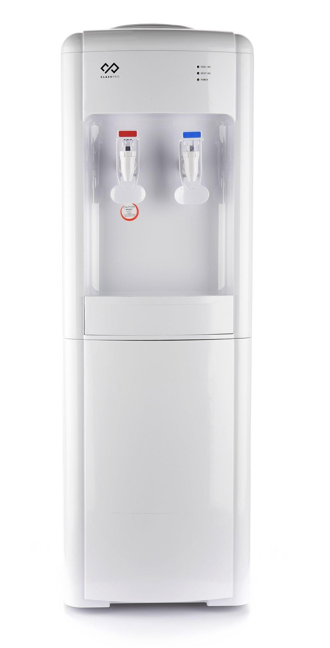 Buy ClassPro Water Dispenser, 520W, Cold Water 2.0L/hr, Hot Water 5.0L/hr, White in Saudi Arabia