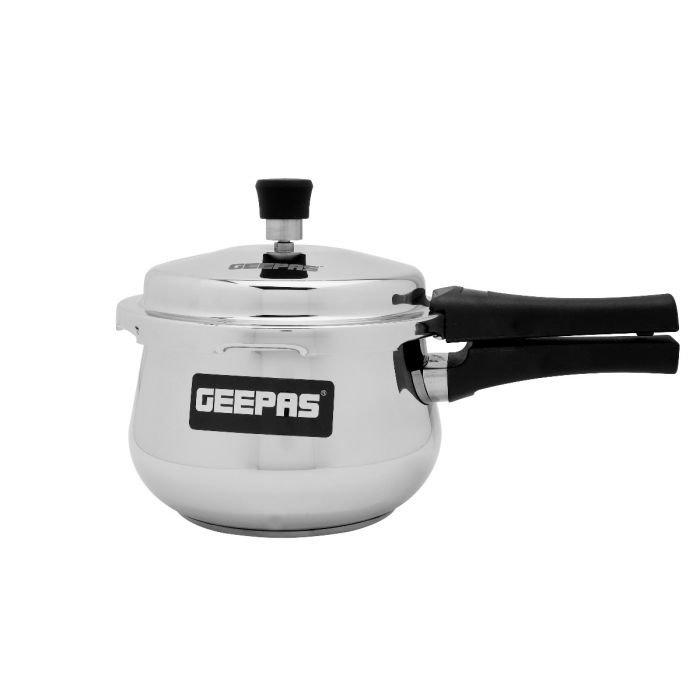 Geepas 3 Ltr Aluminium Pressure Cooker, Silver. eXtra Bahrain