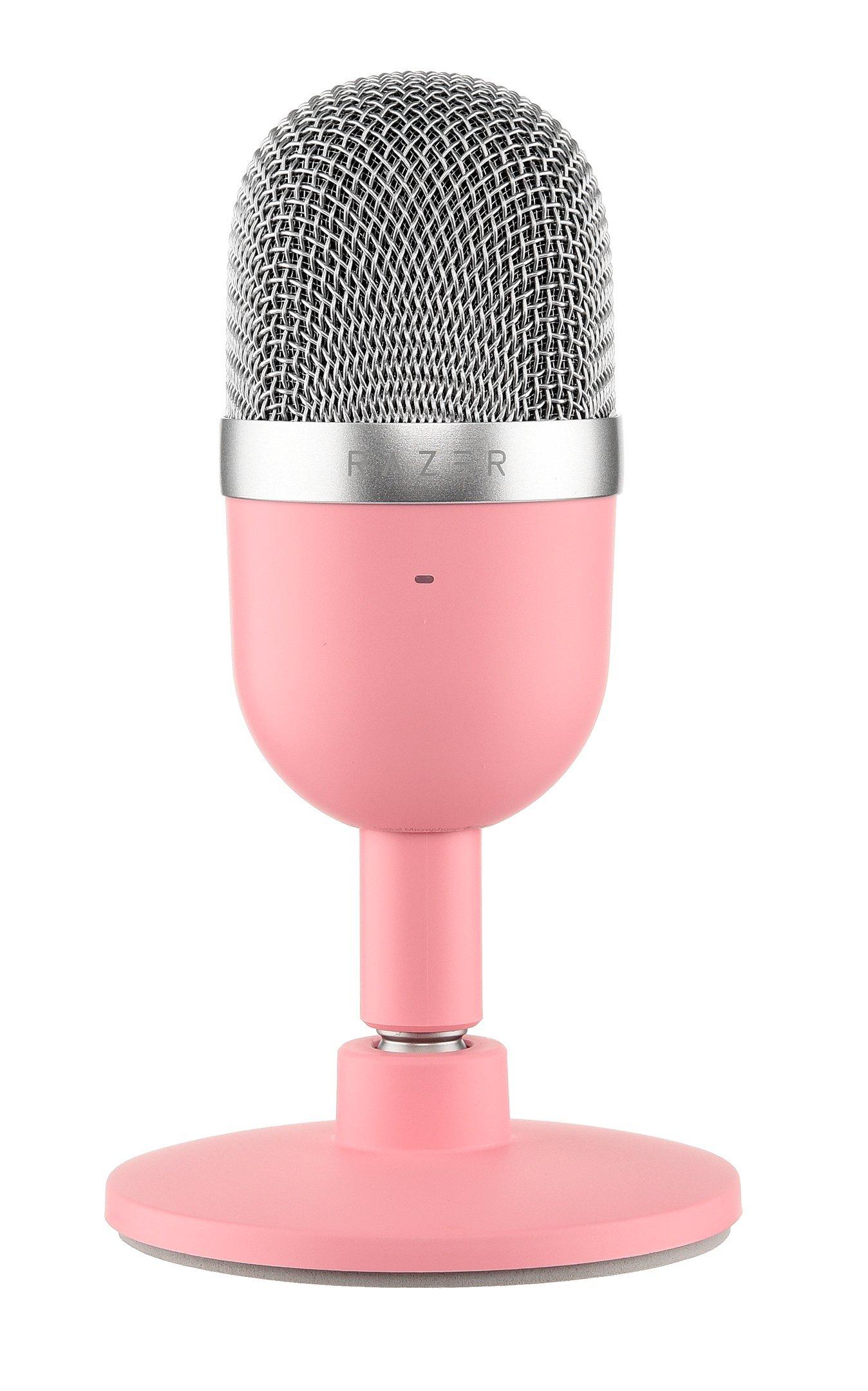 Micrófono RAZER SEIREN mini ultra compact condenser rosado - Viva
