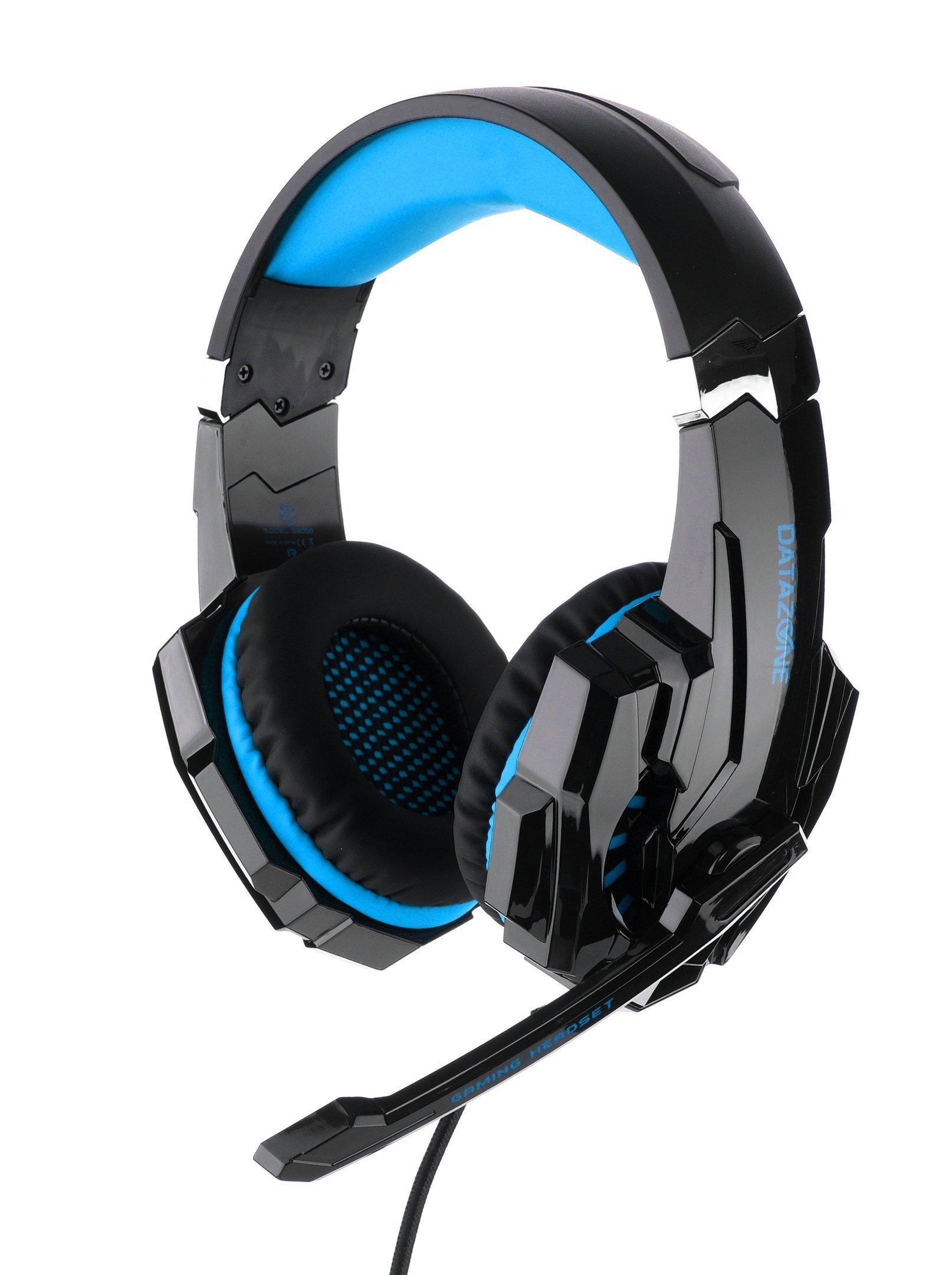 Datazone G9000, Gaming Headset with Mic, Black/Blue eXtra
