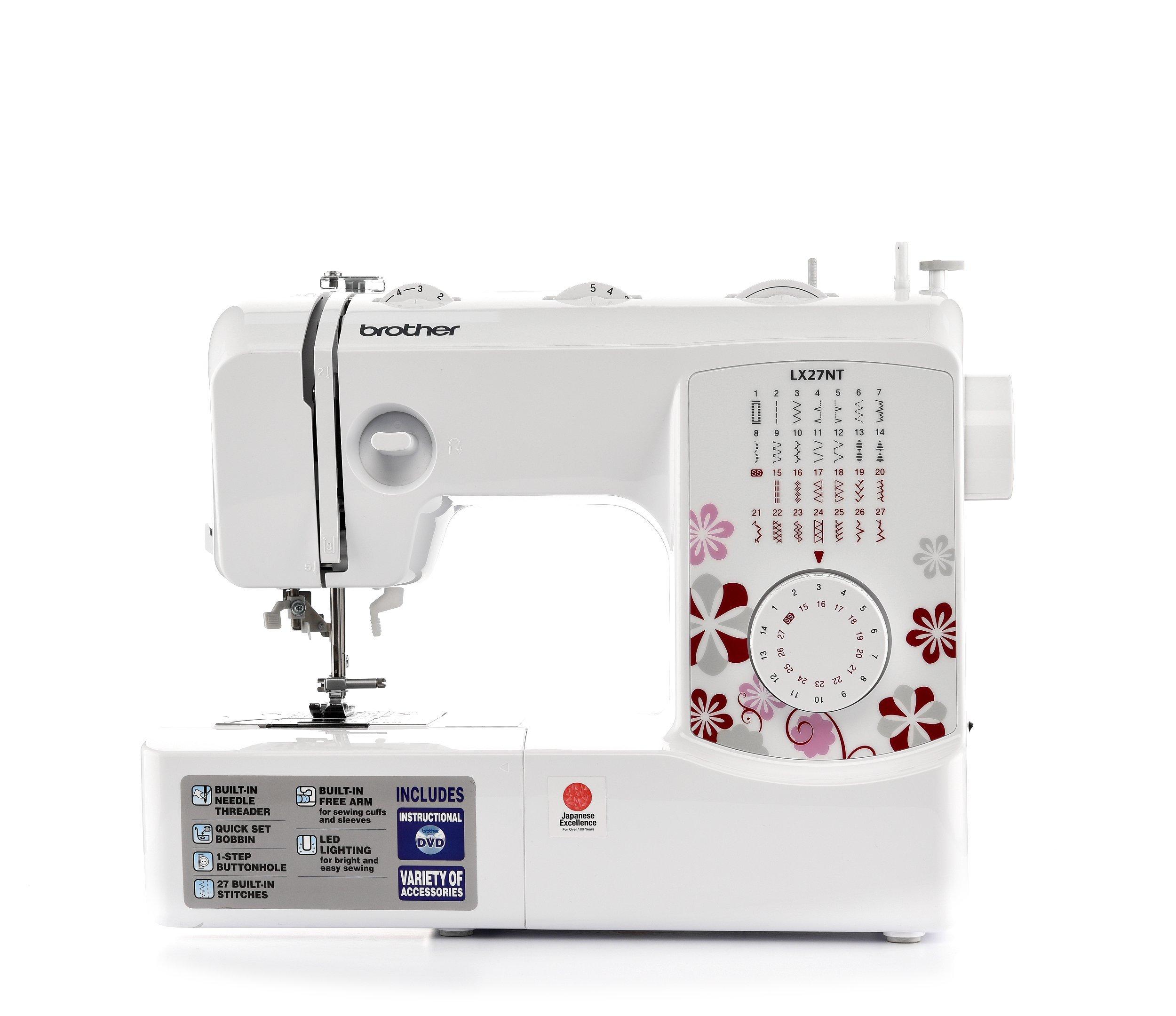 Brother Mechanical Sewing Machine, with 27 built In stitches, 51W
