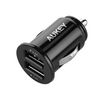 AUKEY Car Charger 24W Dual Port, Black