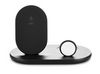 Belkin 3in1 Wireless Charger Pad Stand with Apple Watch Charger, Black