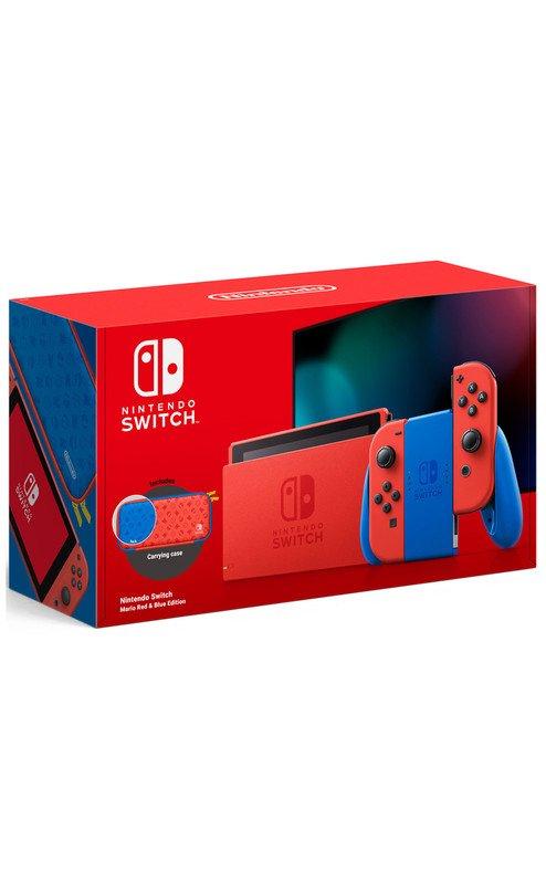 Buy Nintendo, Switch Mario Red & Blue Edition Console+ 3 Assorted games in Saudi Arabia