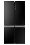 Haier Refrigerator 4-Door, 20.6 Cu.Ft./585 Ltrs, Twin Inverter, Black Glass