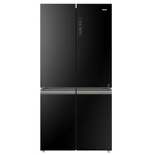 Buy Haier SBS 4-Door Refrigerator 14.9Cu.ft, Freezer 5.7Cu.ft, Twin Inverter, Black Glass in Saudi Arabia