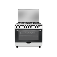 West Point 90x60 Gas Cooker, 5 Burner, Full Safety, Stainless Steel.