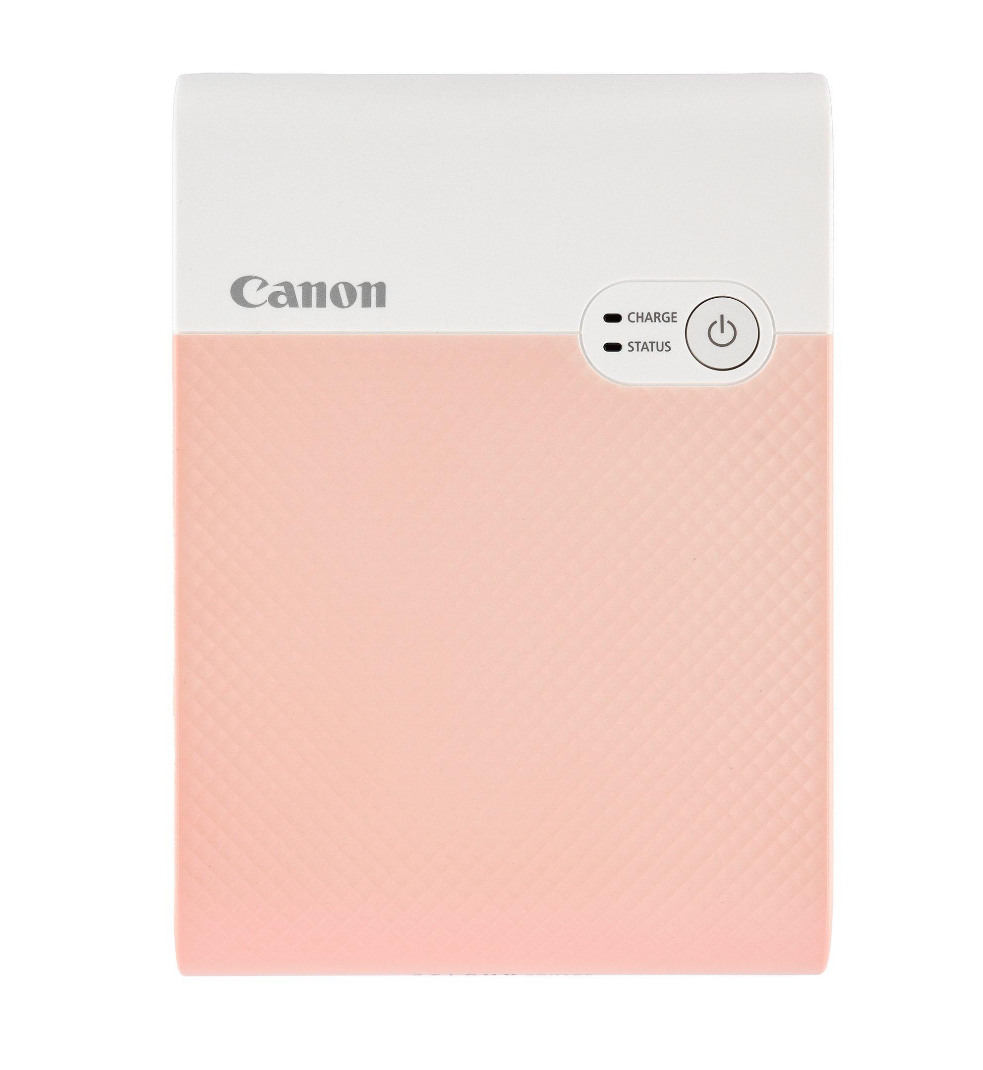 Canon SELPHY SQUARE QX10 ピンク Amazon.co.jp: Canon SELPHY SQUARE QX10 Smartphone Printer, Pink