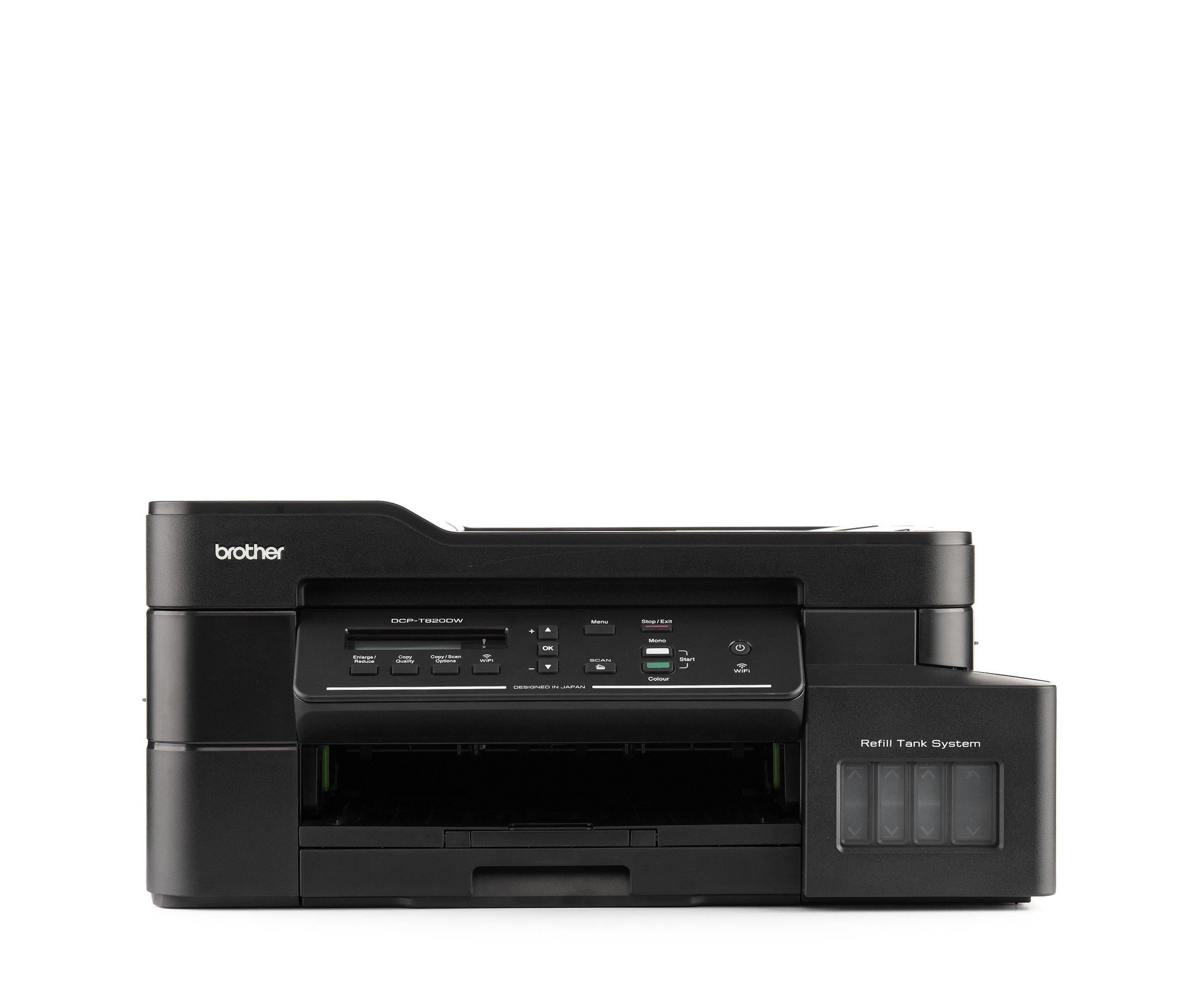 Brother DCPT820DW 3in1 Wireless Colour Inkjet Printer with Refill