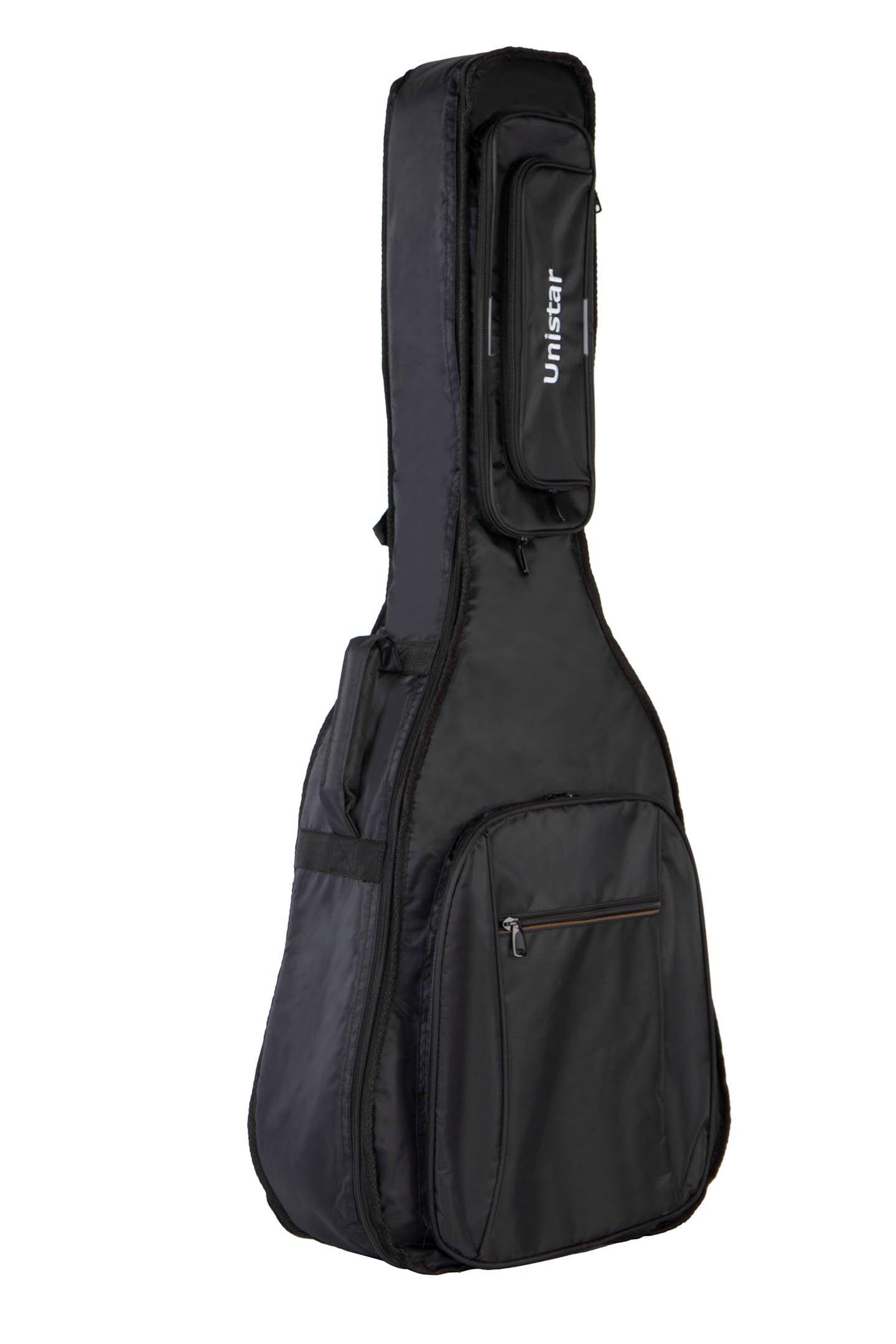 Unistar, Acoustic Guitar Bag, Black
