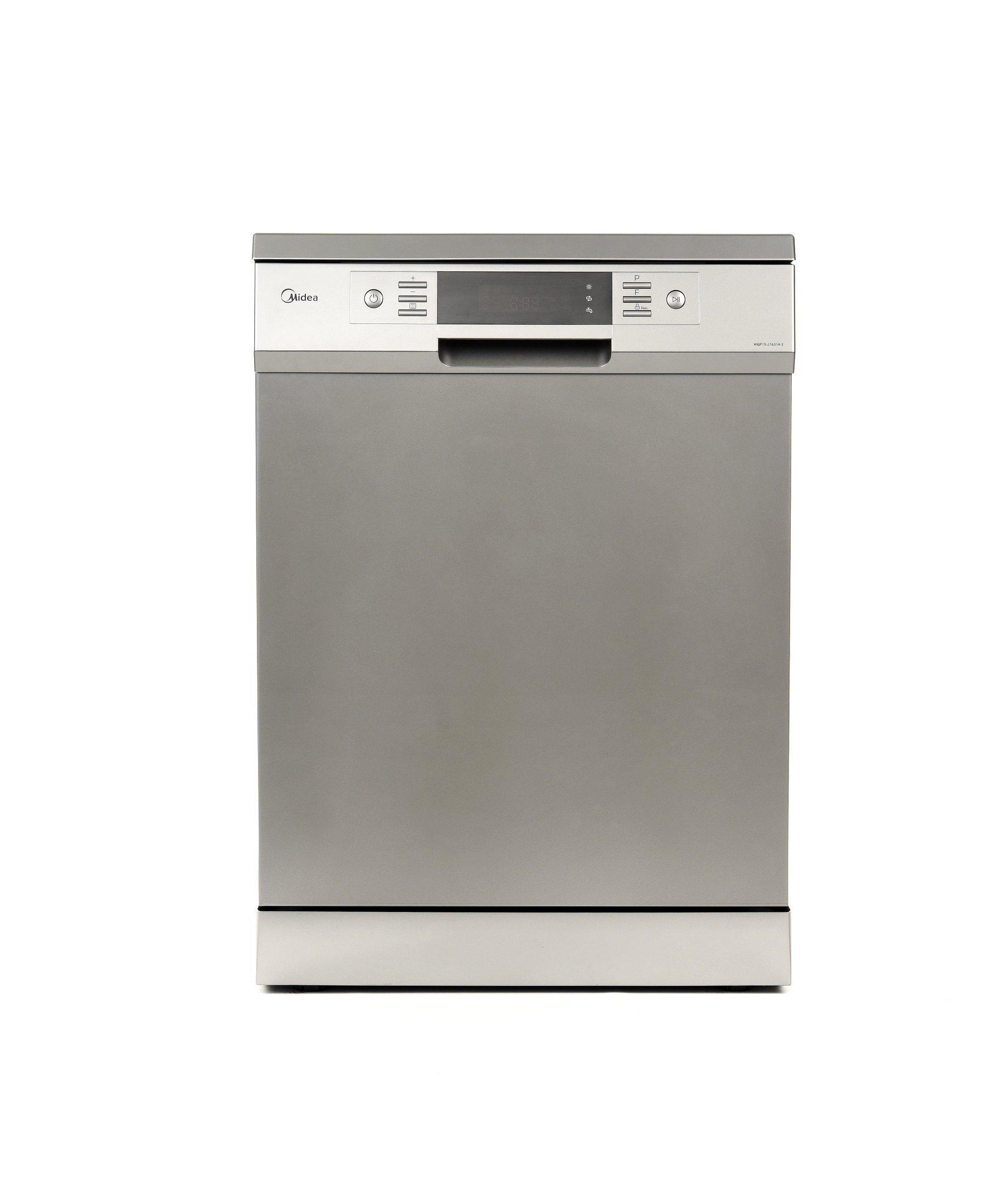 Midea Dishwasher, 15 Place Setting, 8 Programs, Stainless Steel eXtra