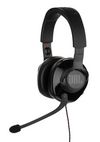 JBL Quantum 300 Hybrid Wired Over-Ear Gaming Headset With Flip-Up Mic, Black