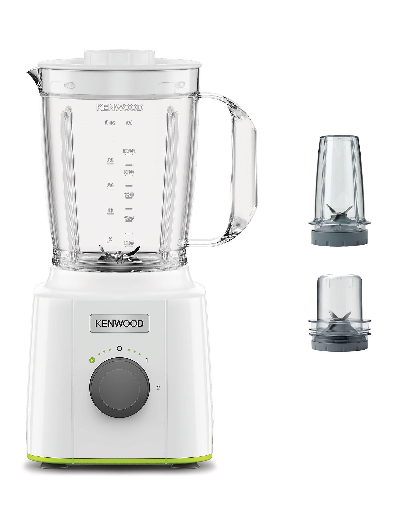 Kenwood 3 in 1 Blender, 350W, 1.6L, 2 Speed + Pulse, White. eXtra Oman