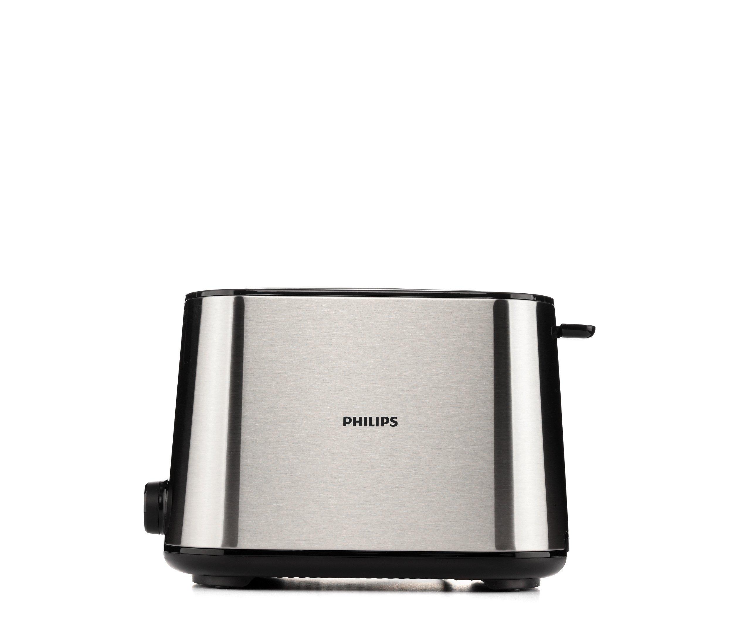 Buy Philips Toaster, 950W,2 Slots, Metal/Black in Saudi Arabia