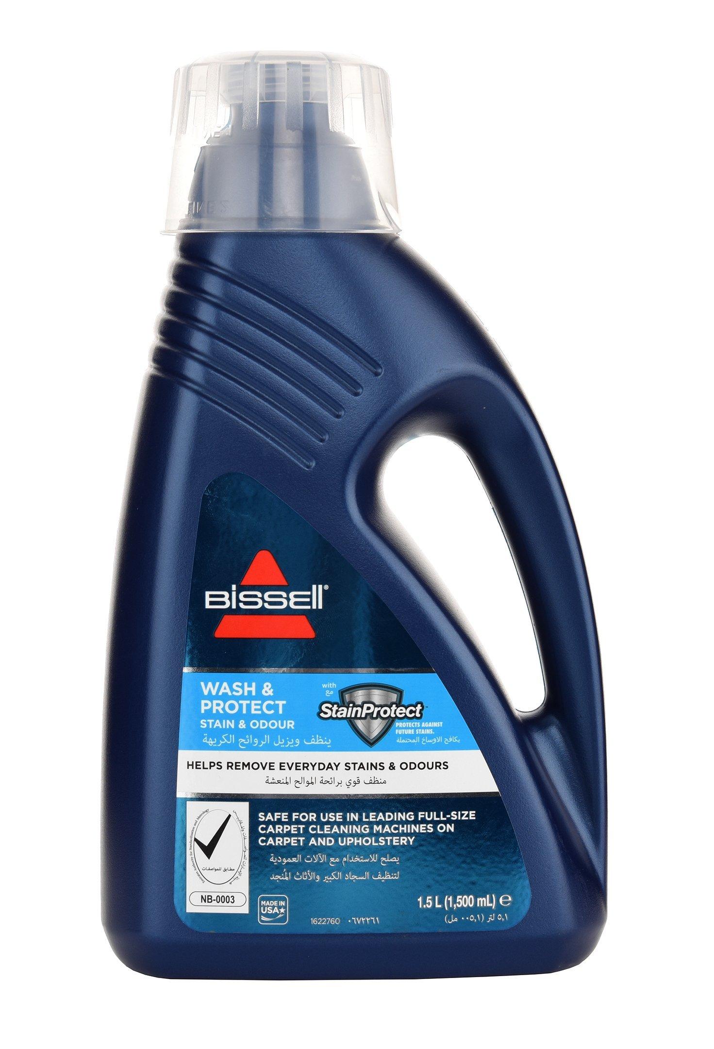 Bissell Wash & Protect Stain & Odour Carpet Cleaning Formula, 1.5L eXtra