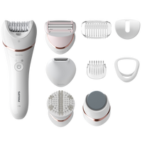 Philips 8000 Series Epilator, Wet & Dry, Cordless, 9 accessories