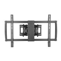 Brateck, X-Large Heavy-duty Full Motion Curved & Flat Panel TV Wall Mount, 60-100", Black