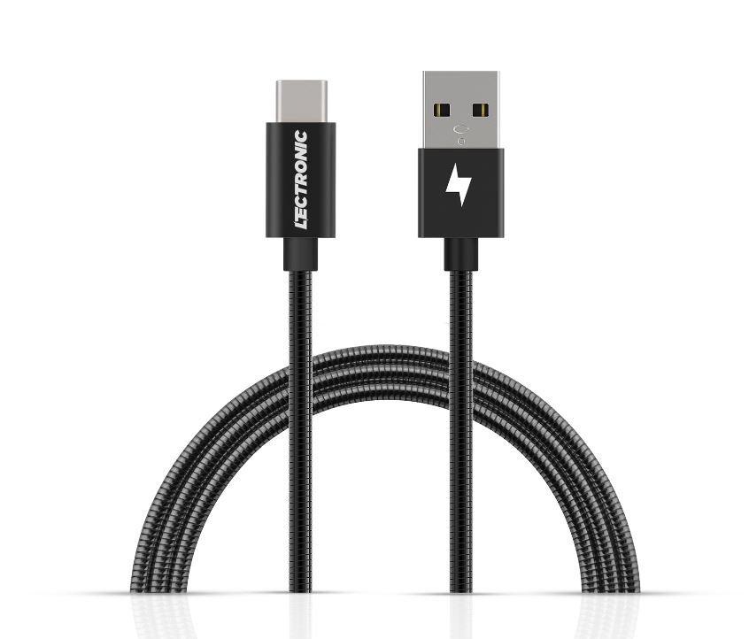 Lectronic Metal- Charging Cable Type C, Black