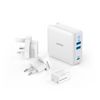 Anker 65W Powerport Charger, 3 Port Plugs, White