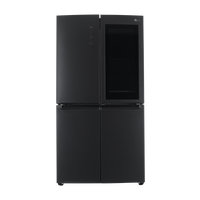 LG SBS Door-In-Door Instaview Refrigerator 17.8Cu.ft, Freezer 8.9Cu.ft, Inverter, Matt Black