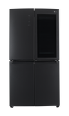 LG SBS Multi Door Instaview Refrigerator, 26.7 Cu.ft, Inverter, Matt Black