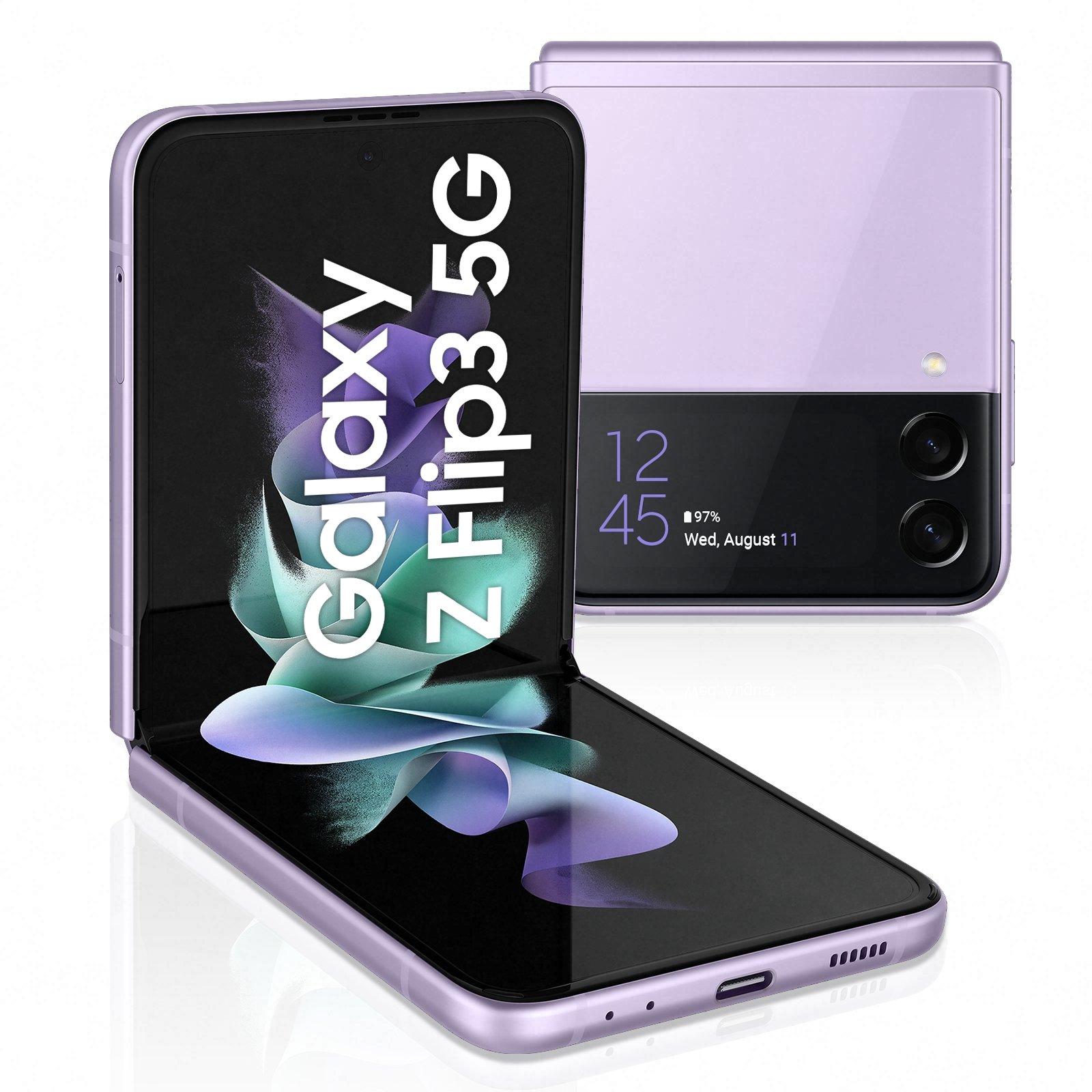 Buy Samsung Galaxy Z Flip 3, 5G, 256GB, Lavender in Saudi Arabia