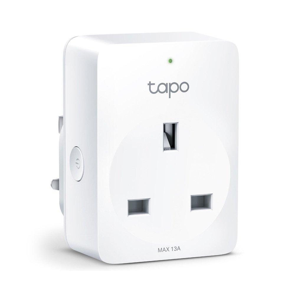 Buy TP-LINK Tapo P100 Mini Smart Wi-Fi Socket 2.40GHz,BT Onboarding, Tapo APP,White in Saudi Arabia