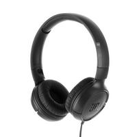 JBL Tune 500 On-Ear Wired Headphones, Black