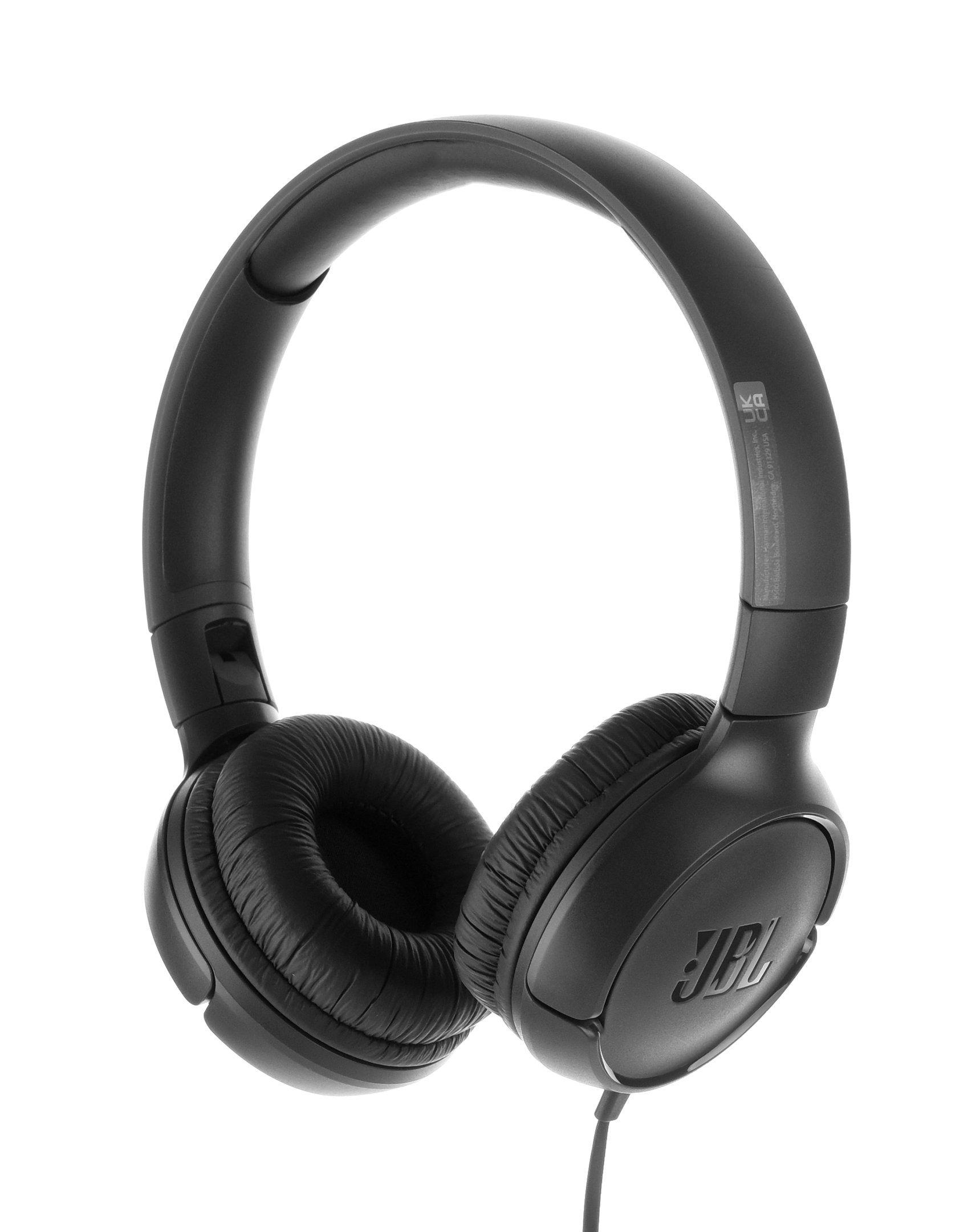 JBL Tune 500 On Ear Wired Headphones Black eXtra