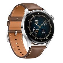 Buy Huawei Smart Watch 3 Classic, 46mm AMOLED Touch Screen,Leather Strap, Brown in Saudi Arabia