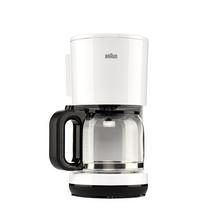Buy Braun Drip Coffee Maker, 1000W, 10 Cups, Opti-Brew System, White in Saudi Arabia