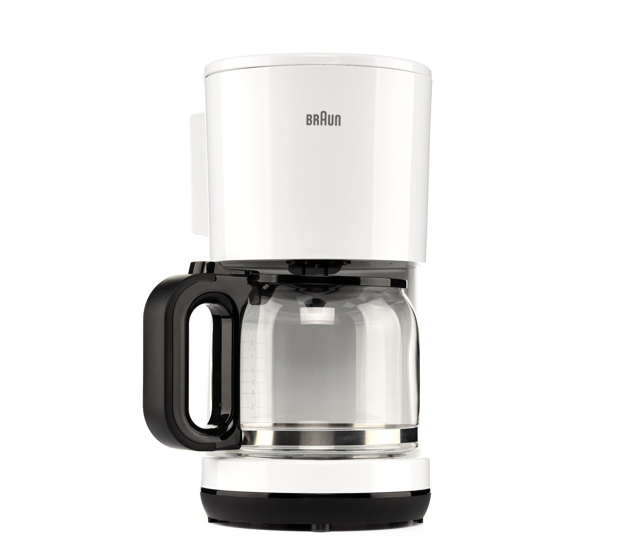 braun coffee maker white