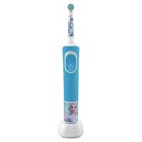 Oral-B Braun D100 Kids Rechargeable Toothbrush Frozen II, White/Blue