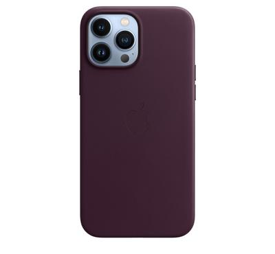 Buy iPhone 13 Pro Max Leather Case with MagSafe , Dark Cherry in Saudi Arabia