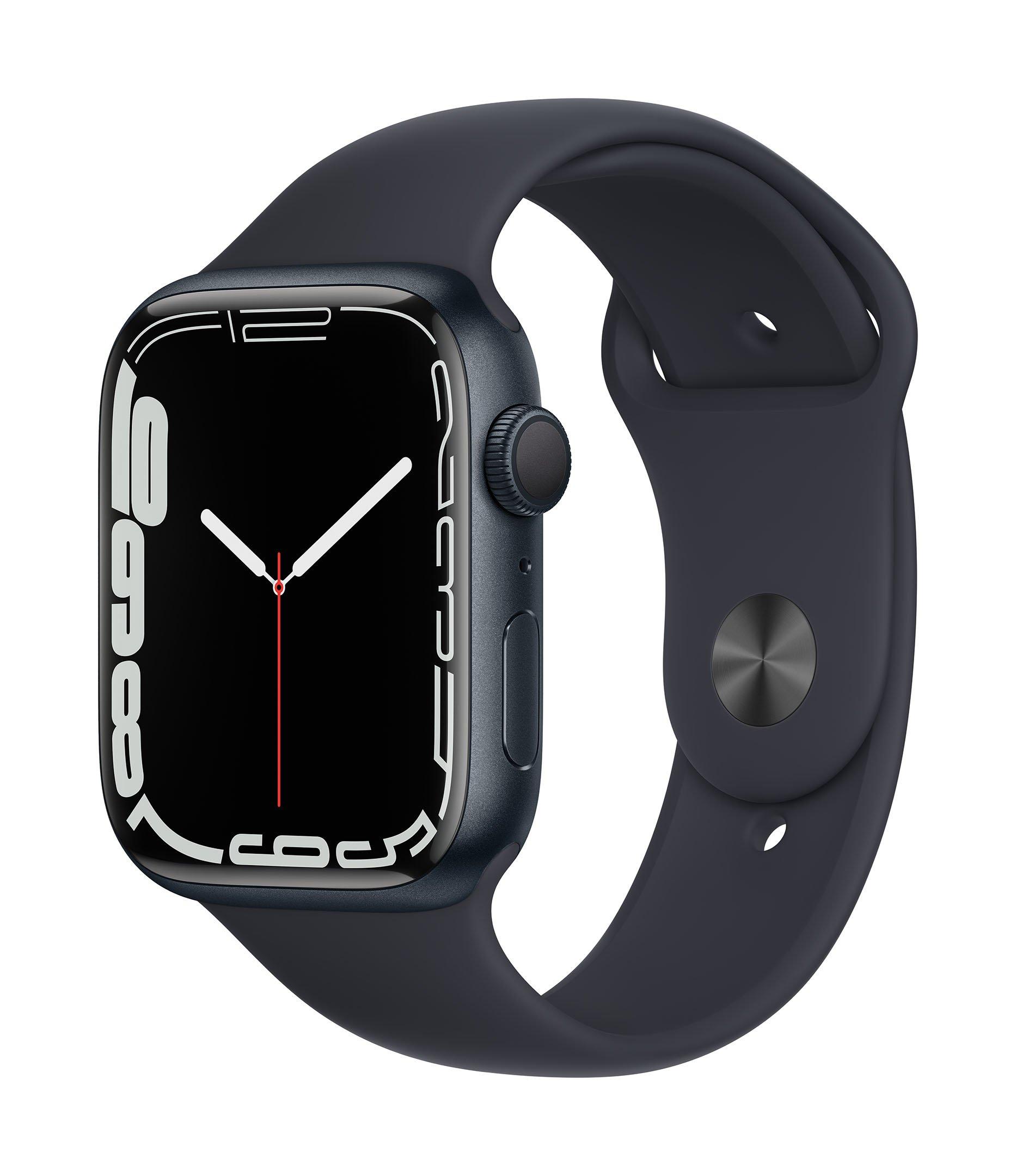 Buy Apple Watch Series 7 GPS, 45mm Midnight Aluminium Case with Midnight Sport Band in Saudi Arabia