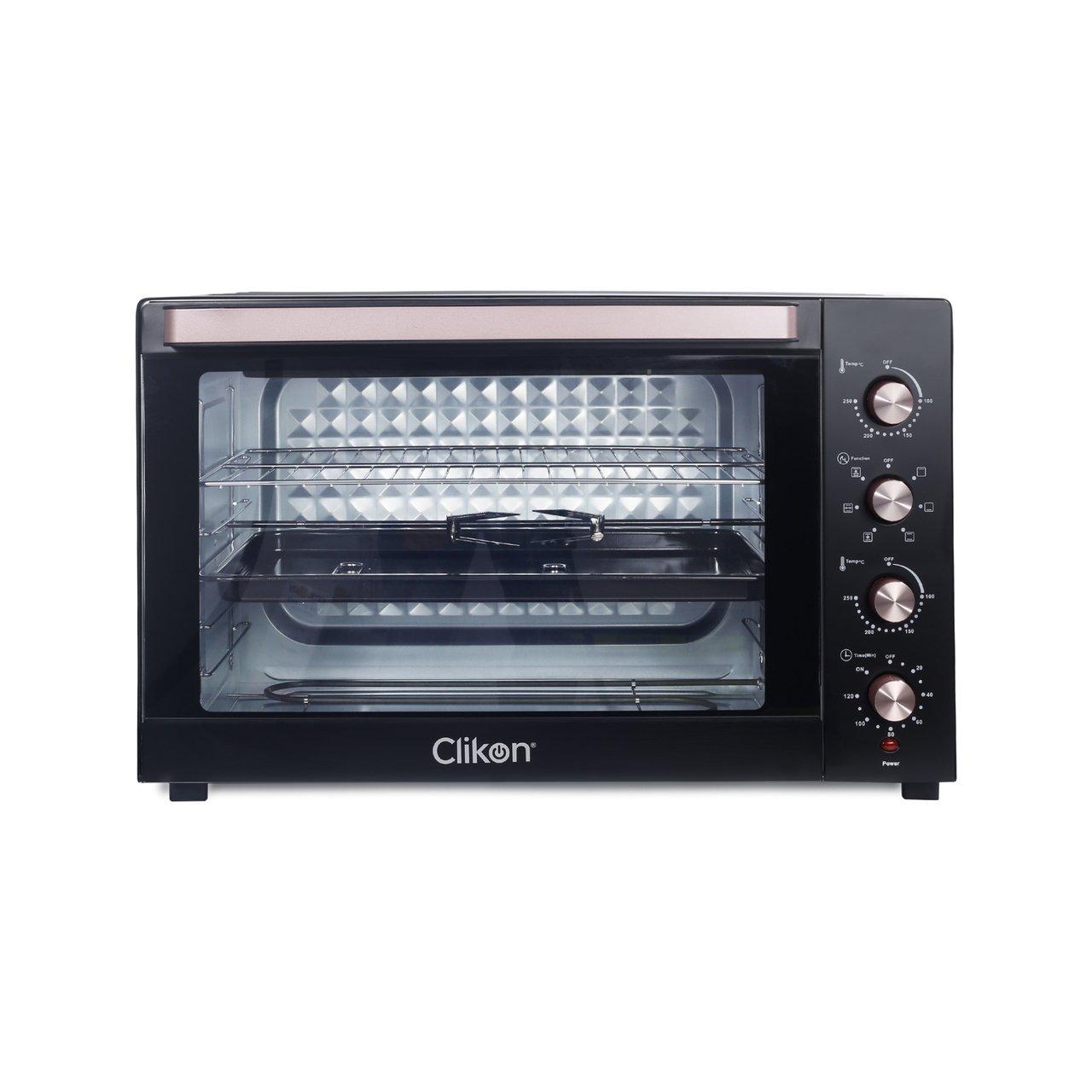 Clikon 100.0L Electric Oven Toaster With Convection 2800W Black eXtra