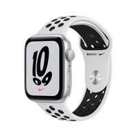 Apple Watch Nike SE GPS, 44mm Silver, Platinum/Black Nike Sport Band
