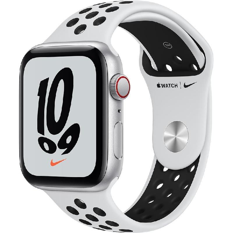 أبل ساعة أبل Watch Nike SE GPS + Cellular 32 جيجابايت 1 جيجابايت رام بلون فضي