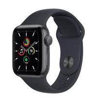 Apple Watch SE GPS, 40mm Space Grey Aluminium Case with Midnight Sport Band