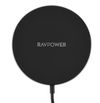 RAVPower 15W Wireless Charger, Black/Gray
