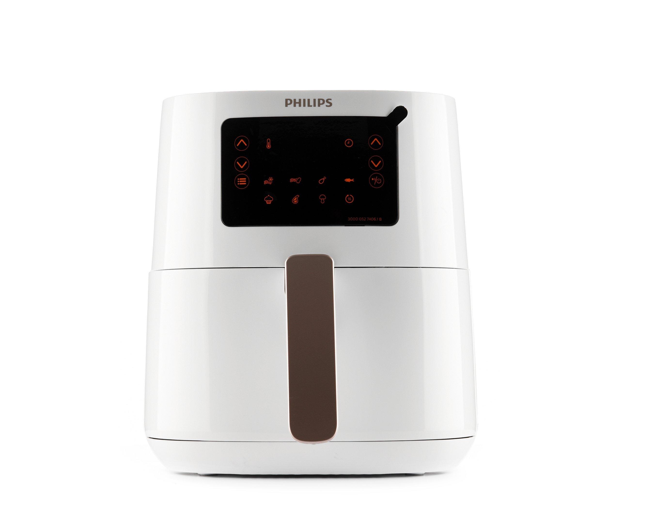 Philips Healthy Fryer 0.8Kg, 4.1L, 1400W, White/Rose Metallic - eXtra Saudi