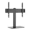 Brateck, Universal Swivel Tabletop TV Stand with Glass Base ,D 64 ,W 28, H 77 ,Black
