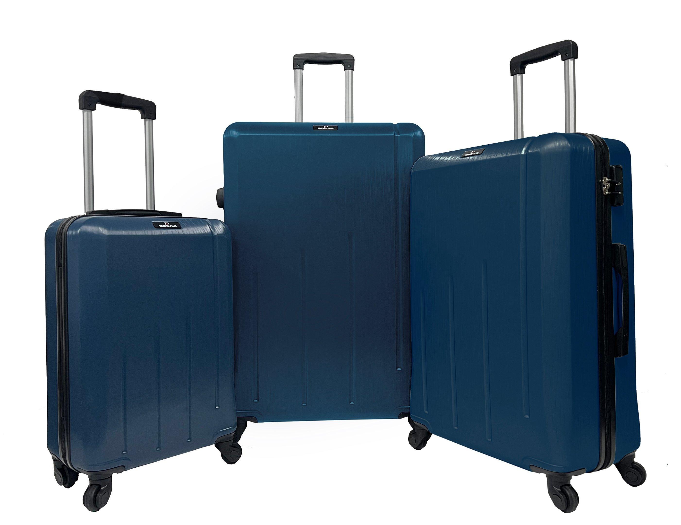 Travel Plus Line Set Of 3Pc Abs Luggage Trolley Case Size 20 26