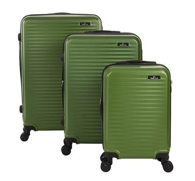 Buy Travel Plus, Parallel Set Of 3Pc Abs Luggage Trolley Case, Size 20/26/30 Inch, Green in Saudi Arabia