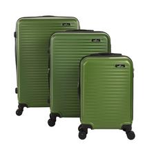 Buy Travel Plus, Parallel Set Of 3Pc Abs Luggage Trolley Case, Size 20/26/30 Inch, Green in Saudi Arabia