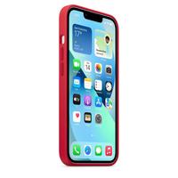 Apple Iphone, 13 Silicone Back Cover Case With MagSafe Product, Red.