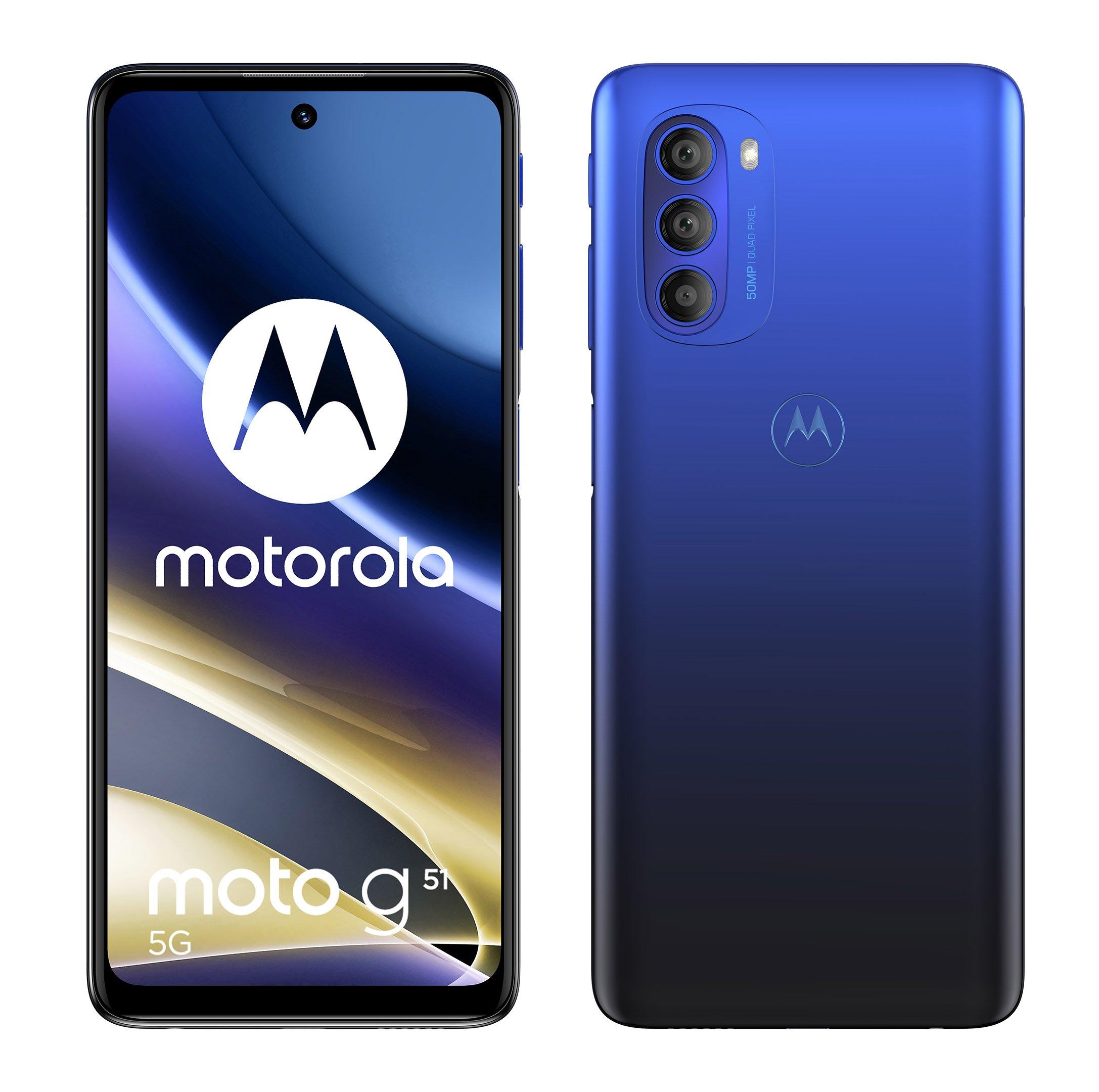 Buy Motorola G51, 5G, 128GB, Indigo Blue in Saudi Arabia