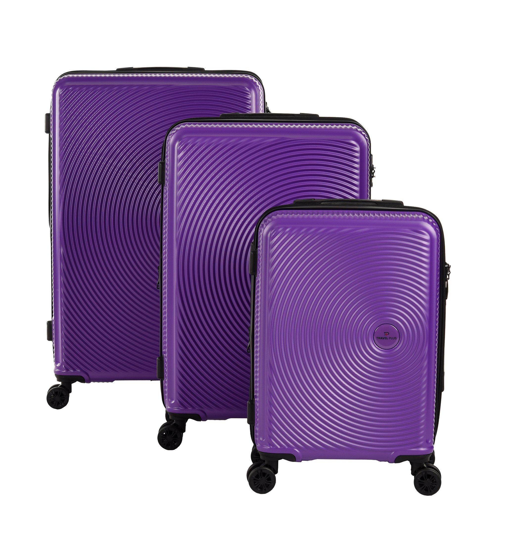 Travel Plus, Set Of 3Pcs Abs Luggage Trolley Case, Size 20/26/30 Inch